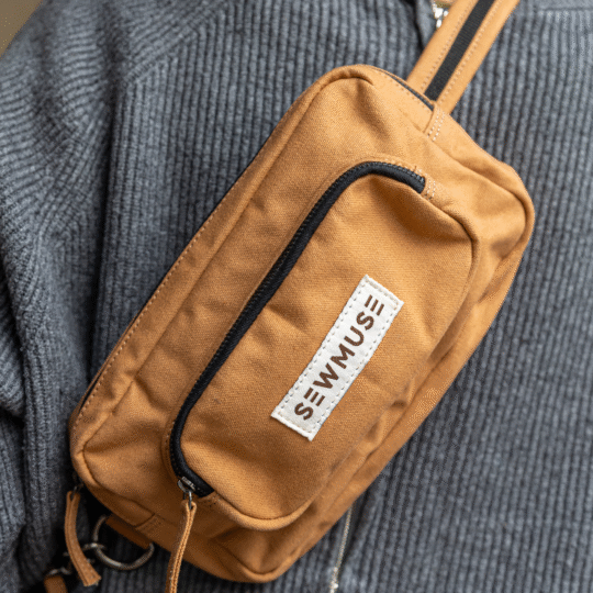 Hnědá bavlněná ledvinka Athen Sand Brown – SewMuse.cz Česko