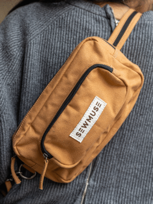 Hnědá bavlněná ledvinka Athen Sand Brown – SewMuse.cz Česko