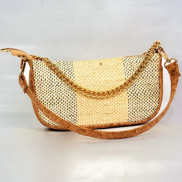 Přírodní korek a banánové vlákno psaníčko Pita Clutch – SewMuse.cz Česko