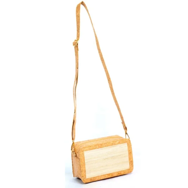 Ekologická crossbody kabelka z korku a banánového vlákna – Dimity Sling SewMuse.cz